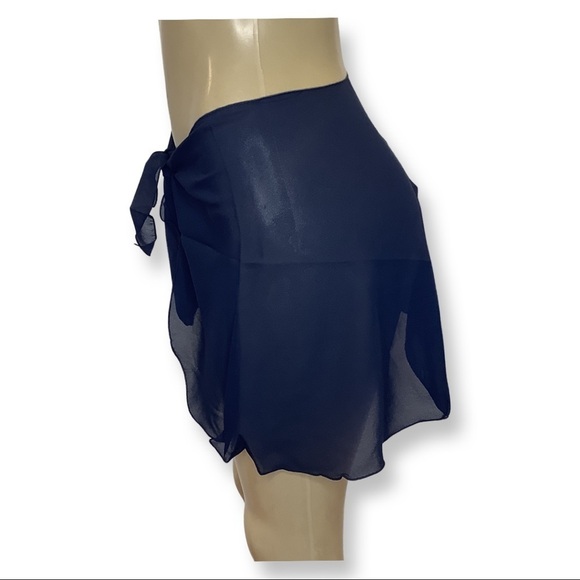 Zuliana Navy Blue Beach Cover Up/Sarong. Made in USA. New With Tags - Picture 3 of 5